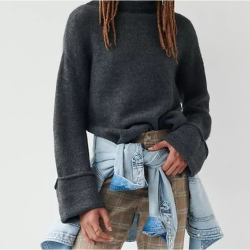 Anthropologie Basile Mock Neck Sweater Size Small EUC